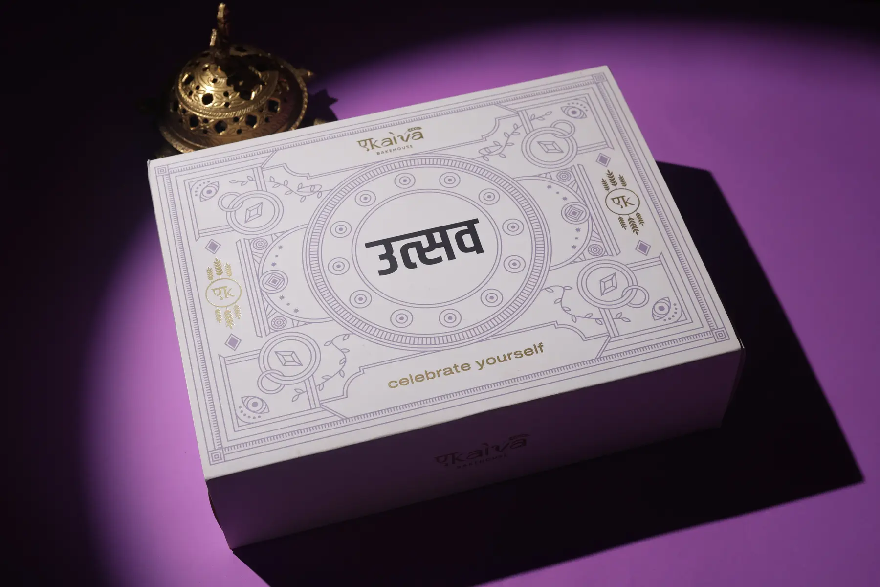 Premium Utsav festive gift box created for Ekaiva Bakehouse